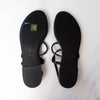 Chanel Diamante And Black Leather Thong Sandals