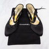 Chanel Vintage Black Satin Slingback Heels