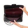Chanel Black  Caviar Leather Jumbo Double Flap Classic Bag