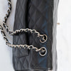 Chanel Black Caviar Leather Jumbo Single Flap Classic Bag