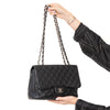 Chanel Black Caviar Leather Jumbo Single Flap Classic Bag
