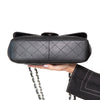 Chanel Black Caviar Leather Jumbo Single Flap Classic Bag