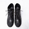Chanel Black Leather Lace Up Ankle Boots