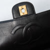 Chanel Vintage Black Quilted Lambskin Parent And Child Bag