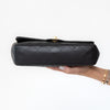 Chanel Vintage Black Quilted Lambskin Parent And Child Bag