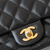 Chanel Mini Square Black Lambskin Leather Flap Bag