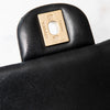 Chanel Mini Square Black Lambskin Leather Flap Bag