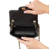 Chanel Mini Square Black Lambskin Leather Flap Bag