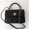 Chanel Medium Black Trendy CC Leather Flap Bag