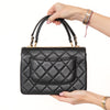 Chanel Medium Black Trendy CC Leather Flap Bag