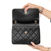 Chanel Medium Black Trendy CC Leather Flap Bag