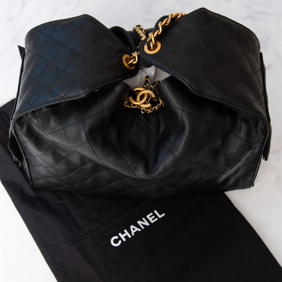 Chanel 25 Large Black Handbag