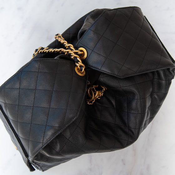Chanel 25 Large Black Handbag