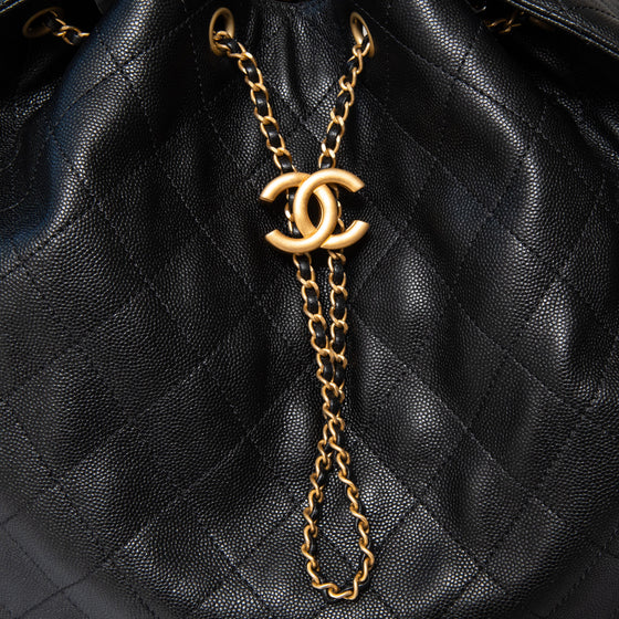 Chanel 25 Large Black Handbag