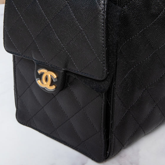 Chanel 25 Large Black Handbag