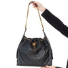 Chanel 25 Large Black Handbag