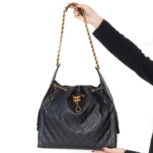  Chanel 25 Large Black Handbag