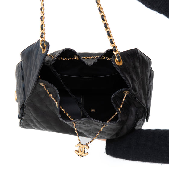 Chanel 25 Large Black Handbag