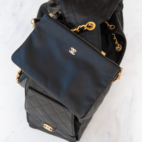 Chanel 25 Large Black Handbag