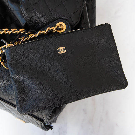 Chanel 25 Large Black Handbag