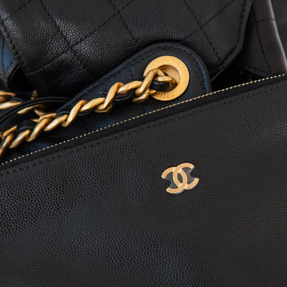 Chanel 25 Large Black Handbag