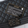 Chanel So Black Leather Old Medium Boy Bag
