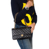 Chanel Black Caviar Leather  Medium Classic Double Flap Bag
