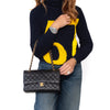 Chanel Black Caviar Leather  Medium Classic Double Flap Bag