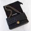 Chanel Black Caviar Leather  Medium Classic Double Flap Bag
