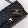 Chanel Black Caviar Leather  Medium Classic Double Flap Bag