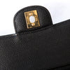 Chanel Black Caviar Leather  Medium Classic Double Flap Bag