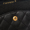 Chanel Black Caviar Leather  Medium Classic Double Flap Bag