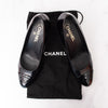 Chanel Black Leather Pumps Patent Toe