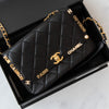 Chanel Paris Monaco Black Leather Seasonal Flap Bag