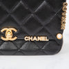 Chanel Paris Monaco Black Leather Seasonal Flap Bag