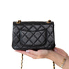 Chanel Paris Monaco Black Leather Seasonal Flap Bag