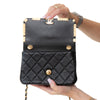 Chanel Paris Monaco Black Leather Seasonal Flap Bag