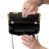 Chanel Paris Monaco Black Leather Seasonal Flap Bag