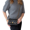 Chanel Paris Monaco Black Leather Seasonal Flap Bag
