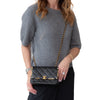 Chanel Paris Monaco Black Leather Seasonal Flap Bag