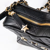 Chanel Black Leather Limited Edition Star Handbag