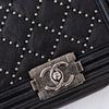 Chanel Boy Small Black Studded Leather Bag