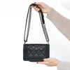 Chanel Boy Small Black Studded Leather Bag