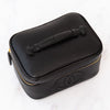 Chanel Vintage Black CC Caviar Leather Top Handle Vanity Case