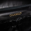 Chanel Vintage Black CC Caviar Leather Top Handle Vanity Case