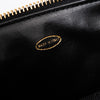 Chanel Vintage Black CC Caviar Leather Top Handle Vanity Case