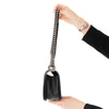 Chanel  Black Leather Old Medium Boy Bag