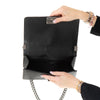 Chanel  Black Leather Old Medium Boy Bag