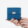 Chanel Boy Blue Caviar Leather Wallet