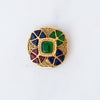 Chanel Vintage Multi Coloured Gripoix Cabochon Brooch